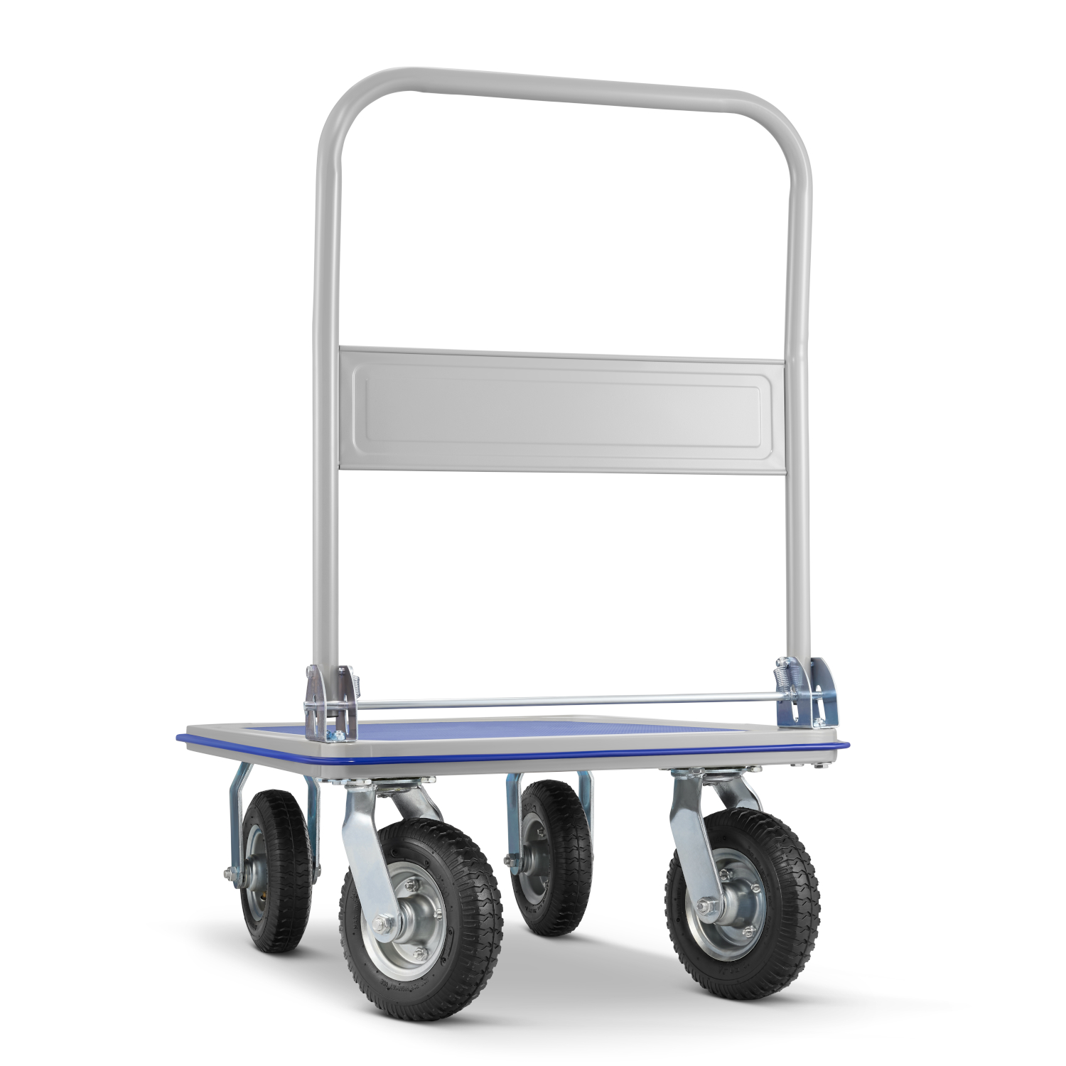 Wózek platformowy transportowy magazynowy 300 kg HIGHER koła pneumatyczne